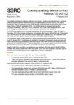 Quarterly qualifying defence contract statistics: Q3 2021/22